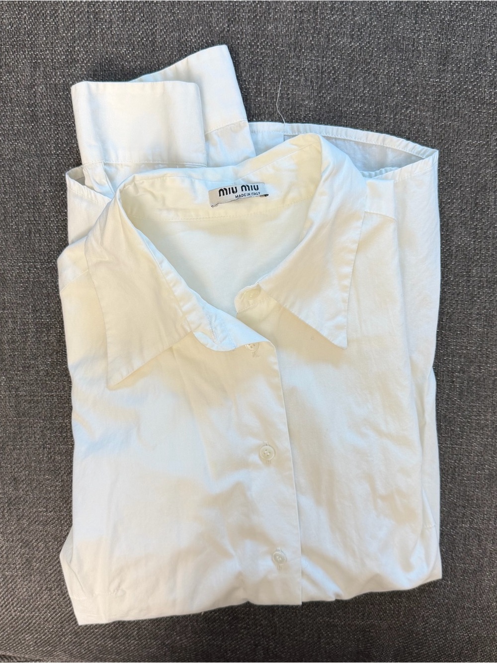 Miu Miu White Cotton Shirt
